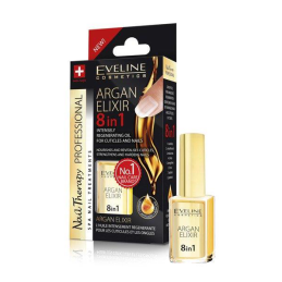 Eveline Argan Elixir Olejek Do Regeneracji Skórek I Paznokci 8W1 12 ml