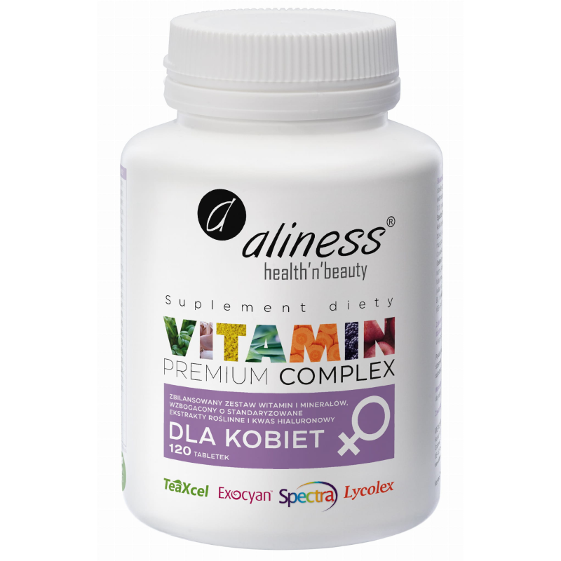Aliness Vitamin Premium Complex dla kobiet - 120 tabl