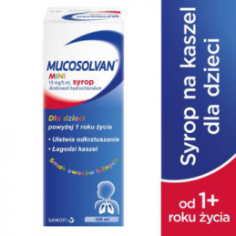MUCOSOLVAN MINI syrop na kaszel u dziecka  - 100 ml