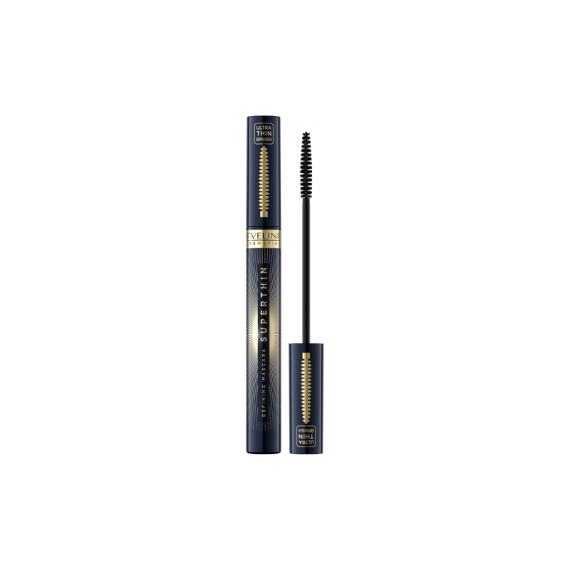 Eveline Superthin Defining Mascara Tusz do Rzęs z Precyzyjną Szczoteczką 6ml