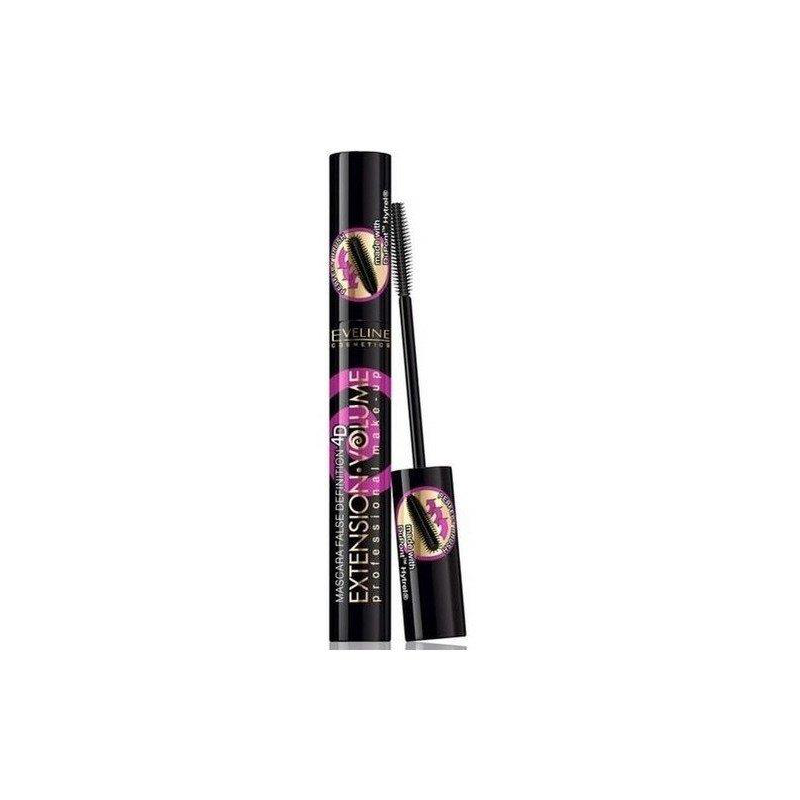 Eveline Extension Volume 4D & Waterproof Woodoodporny Tusz Do Rzęs 10ml