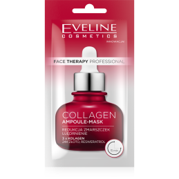 Eveline Face Therapy Professional Ampoule-Mask Collagen Ujędrniająca Maska w Kremie dla Skóry Dojrzałej i Zmęczonej 8ml