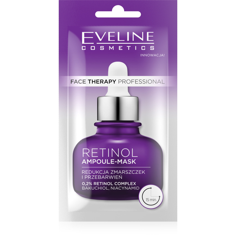 Eveline Face Therapy Professional Ampoule-Mask Peptide Regeneracyjna Maska w Kremie dla Skóry Szarej i Zmęczonej 8ml