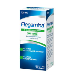 Flegamina syrop o smaku miętowym 120 ml