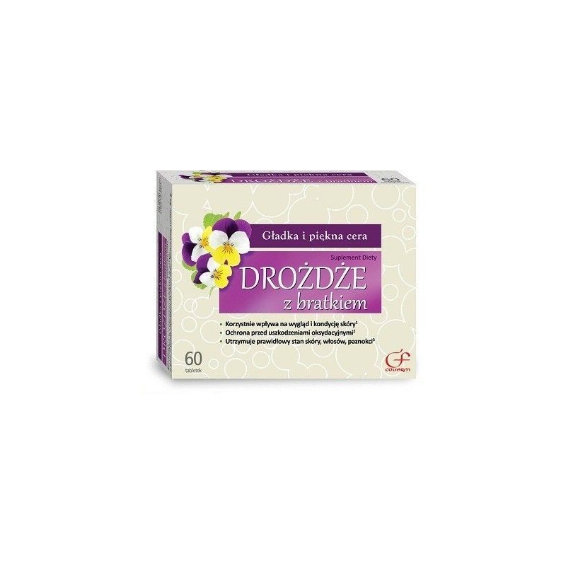 Drożdże z bratkiem COLFARM- 60 tabletek