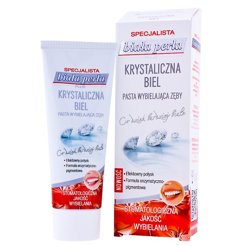 Biała perła plus krystaliczna biel pasta 75 ml