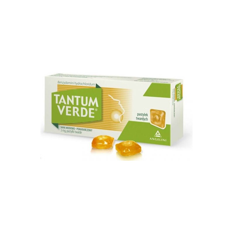 TANTUM VERDE o smaku miodowo - pomarańczowym - 20 pastylek