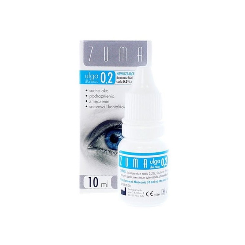 Zuma ulga krople do oczu 0,2% z hialuronianem sodu 10 ml