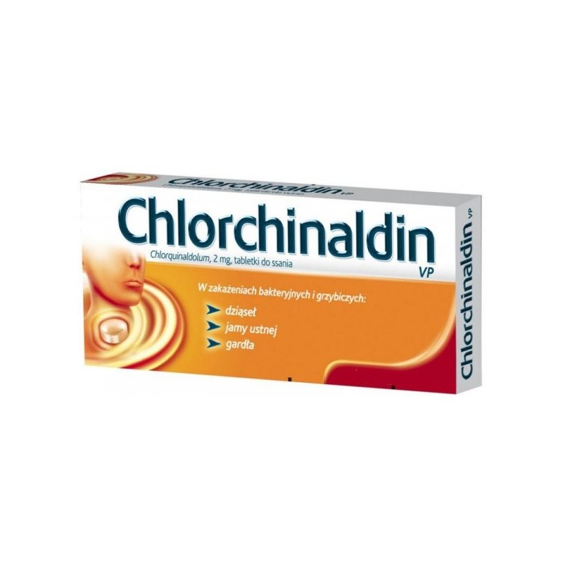 CHLORCHINALDIN - 20 tabletek do ssania