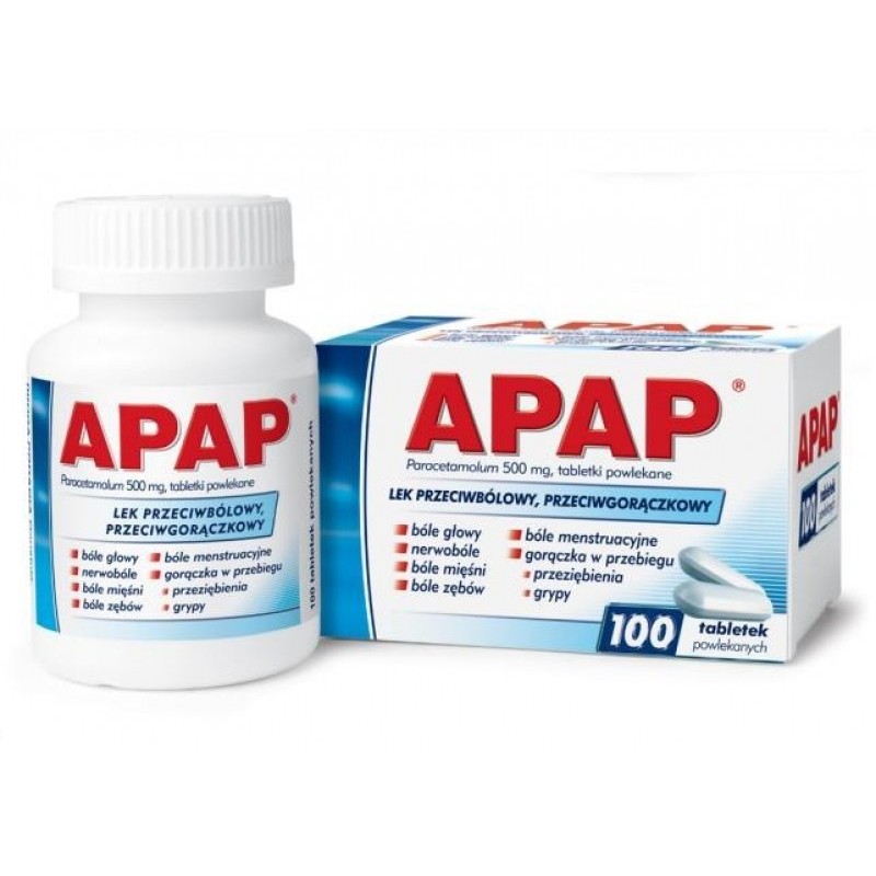 Apap 500 mg x 50 tabl powlekanych