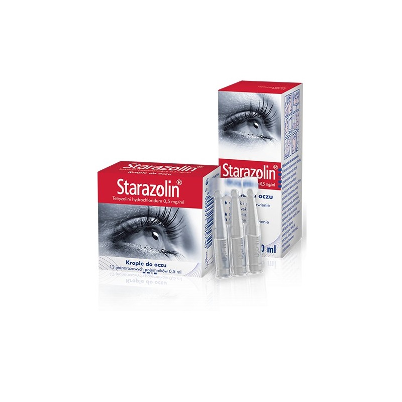 STARAZOLIN Krople do oczu 0,05% 2x5 ml - 10 ml