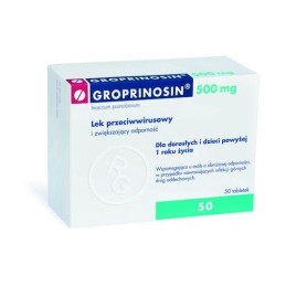 GROPRINOSIN 0,5 g - 50 tabletek