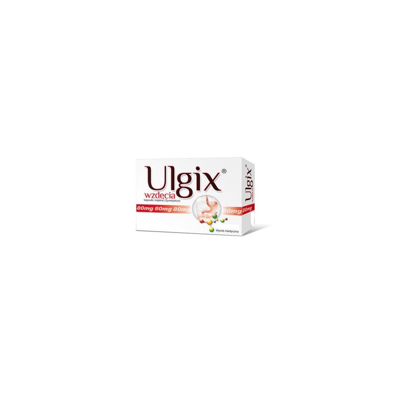 Ulgix wzdęcia 80 mg x 100 kaps