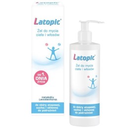 LATOPIC Żel do mycia ciała i włosów - 400 ml od 1 dnia zycia