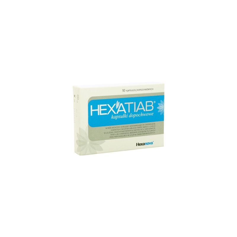 HEXATIAB - 10 kapsułek dopochwowych