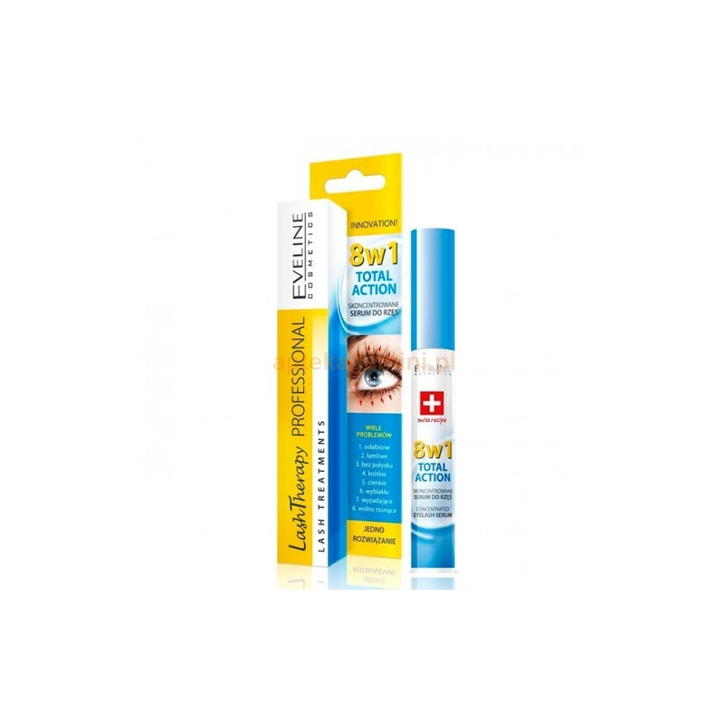 Eveline skoncentrowane serum do rzęs 8w1 Total Action 10ml