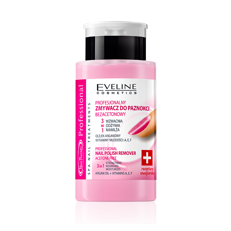 EVELINE PROFESJONALNY ZMYWACZ DO PAZNOKCI BEZ ACETONU 190 ml
