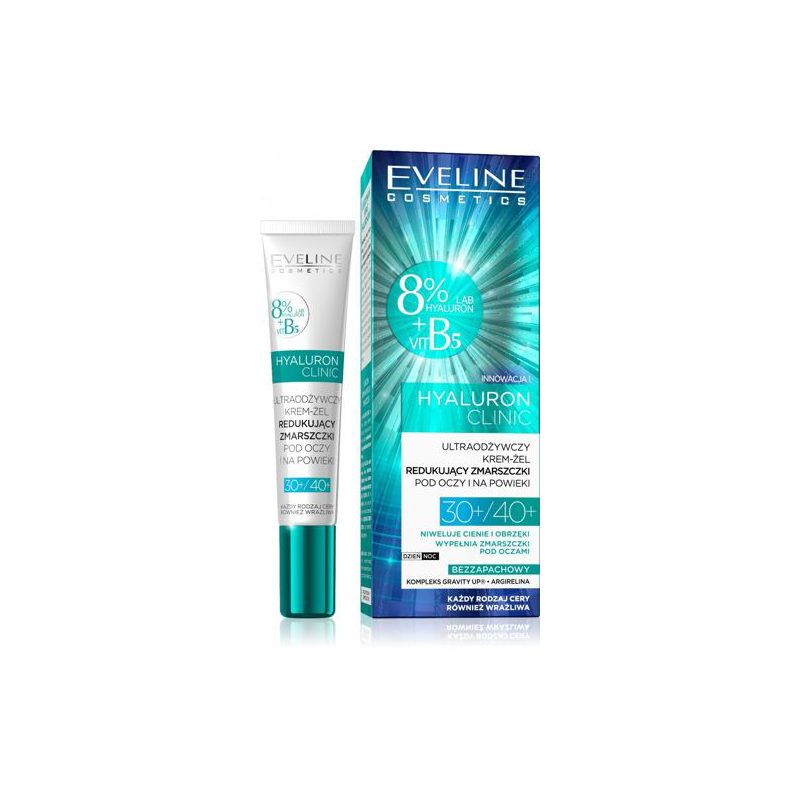 EVELINE Hyaluron Expert, przeciwzmarszczkowy krem pod oczy, 15ml