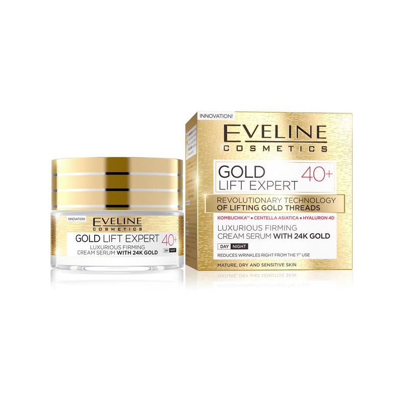  EVELINE Gold Lift Expert, krem-serum ujędrniające 40+, 50ml