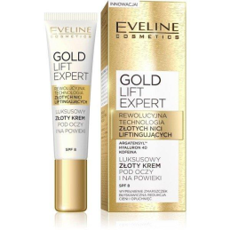  EVELINE Gold Lift Expert, krem-serum pod oczy i na powieki, 15ml