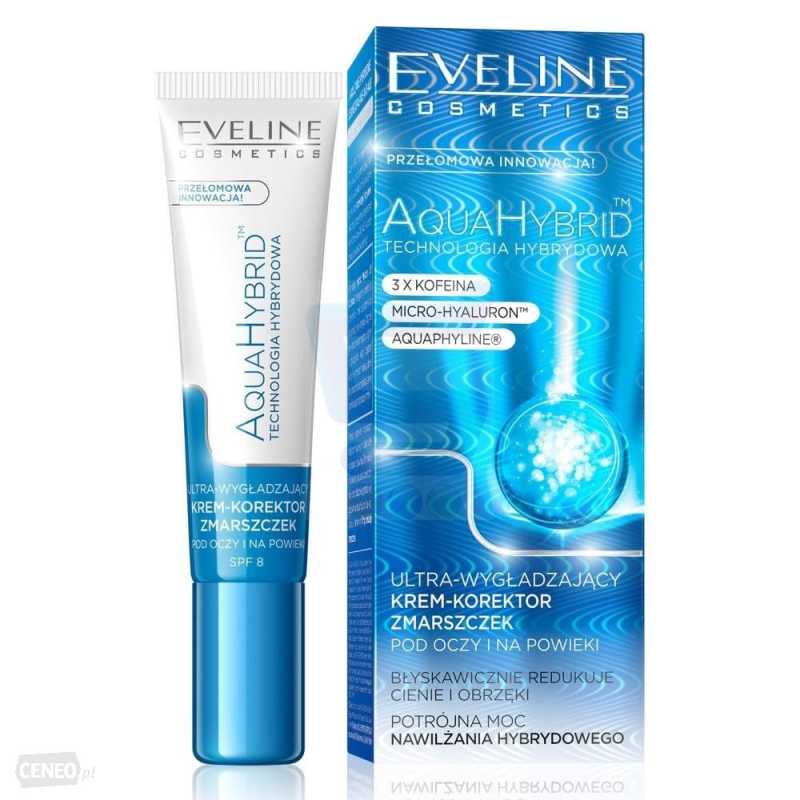 Aqua Hybrid ultra-wygładzający krem-korektor zmarszczek pod oczy i na powieki 15ml
