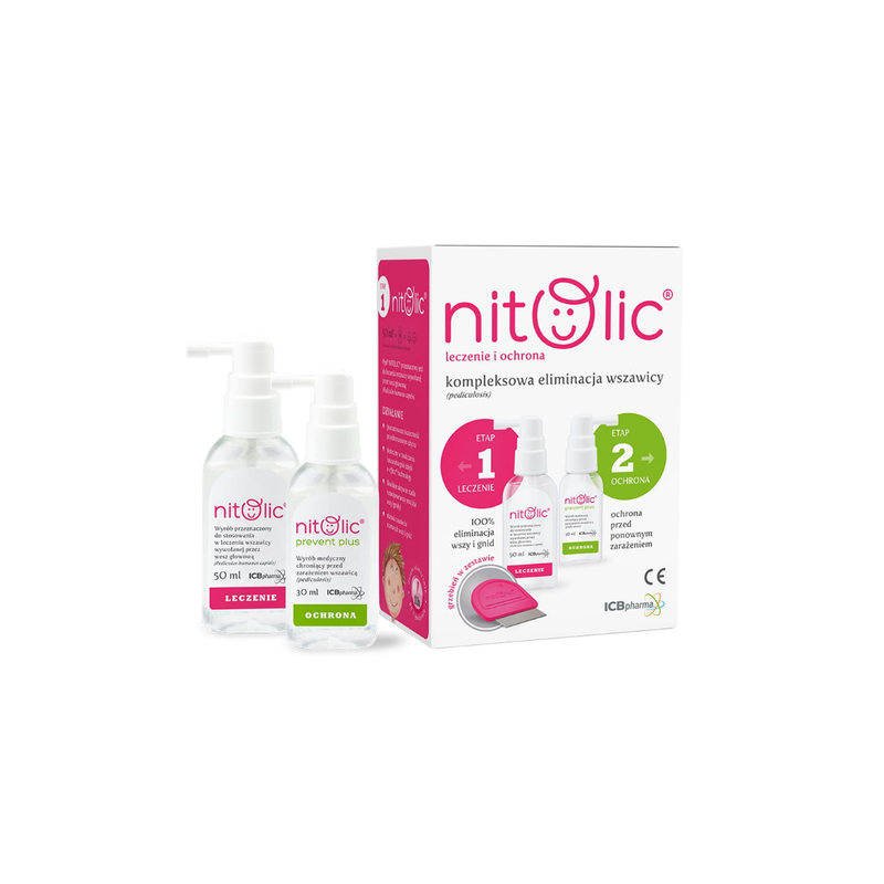 Pipi Nitolic spray przeciw wszawicy (30ml + grzebień) ZESTAW