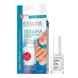 EVELINE Nail Therapy Professional, terapia do stóp przeciw grzybicy paznokci, 12ml