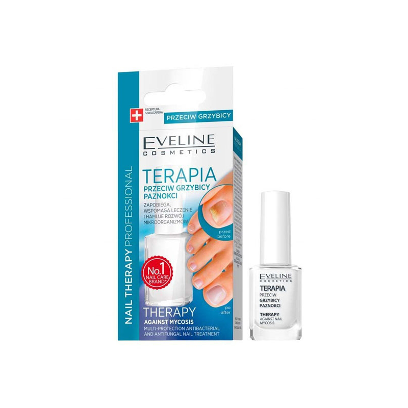 EVELINE Nail Therapy Professional, terapia do stóp przeciw grzybicy paznokci, 12ml