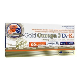 OLIMP GOLD OMEGA 3 D3+K2 - 30 kaps
