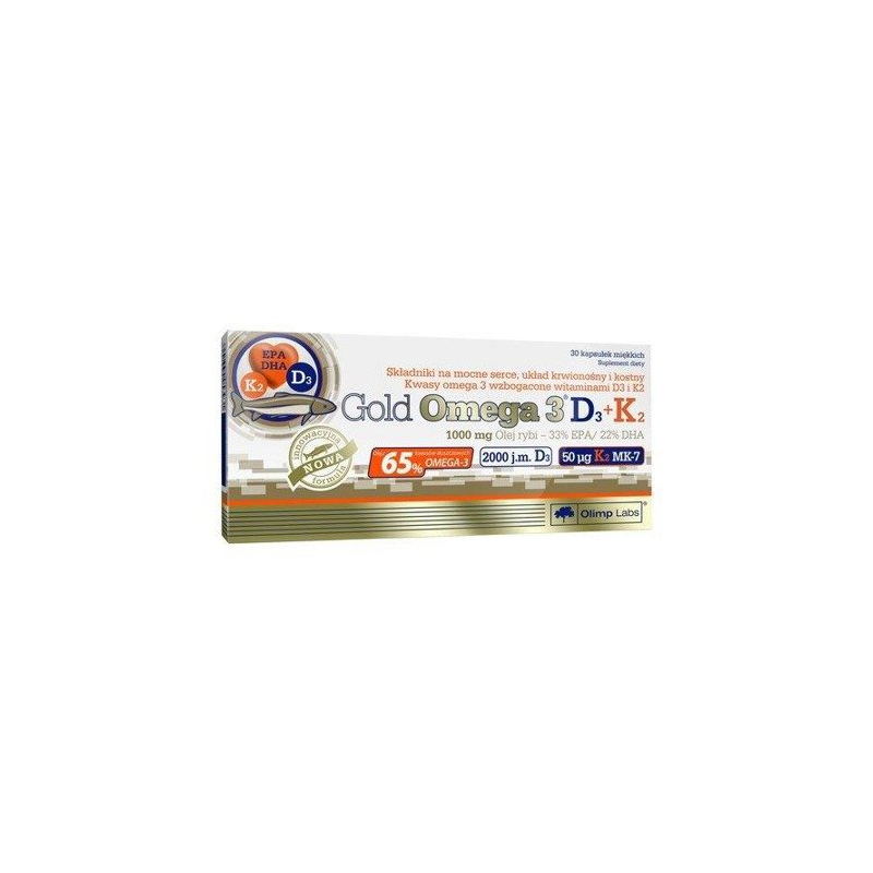 OLIMP GOLD OMEGA 3 D3+K2 - 30 kaps