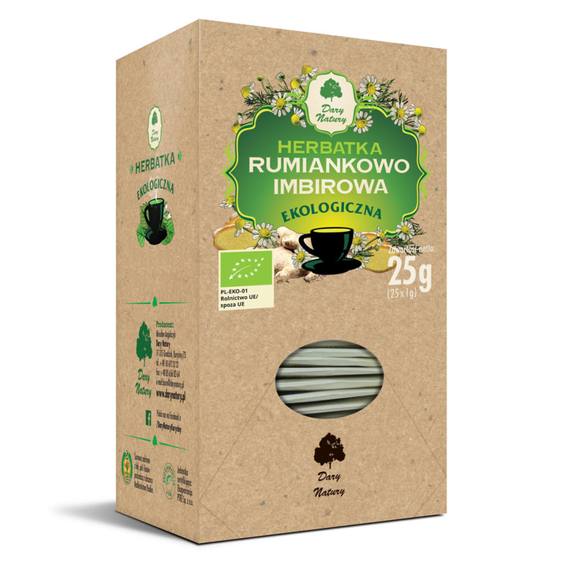HERBATKA RUMIANKOWO-IMBIROWA EKO 25X1G
