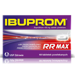 Ibuprom max 400 mg x 48 tabl drażowanych