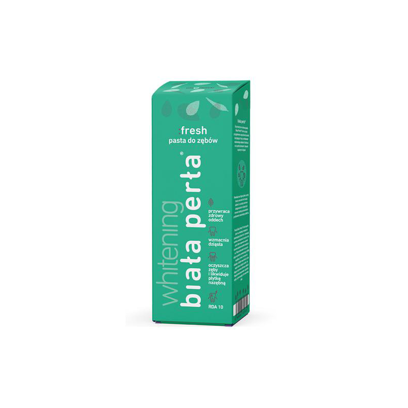 BIAŁA PERŁA FRESH Enzymatyczno-ziołowa pasta do zębów - 75 ml